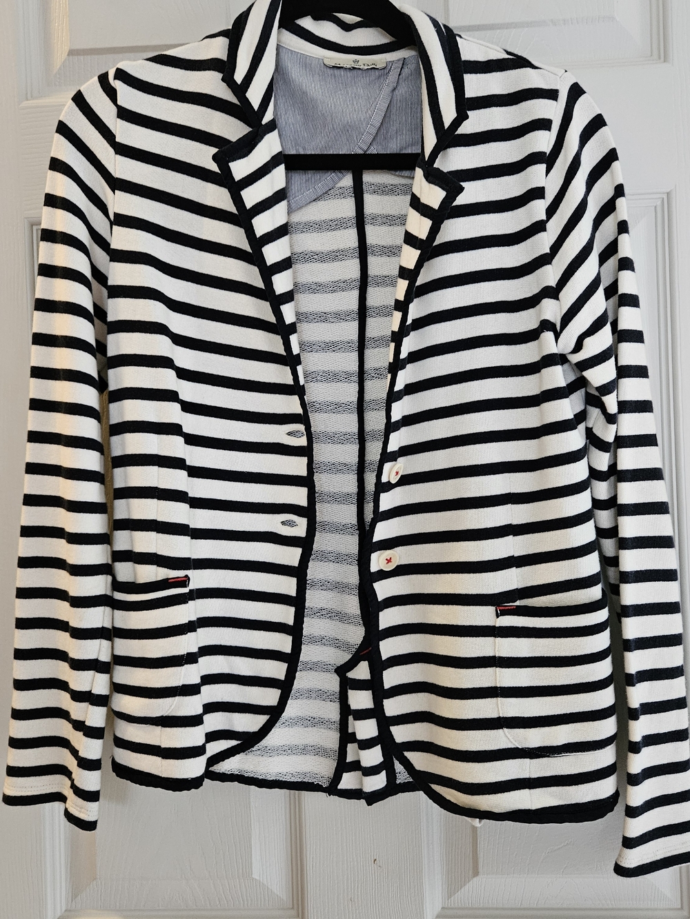 Massimo Dutti Striped Knit Blazer